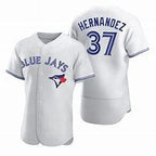 Toronto Blue Jays #37 Teoscar Hernandez White Flex Base Stitched Baseball Jersey