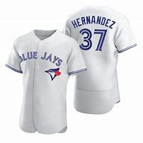 Toronto Blue Jays #37 Teoscar Hernandez White Flex Base Stitched Baseball Jersey