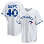 Toronto Blue Jays #40 Chris Bassitt White Home Replica Baseball Jersey