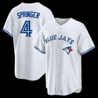 Toronto Blue Jays #4 George Springer White Home Replica Baseball Jersey