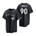 Toronto Blue Jays #90 Adam Cimber Black White Collection Baseball Jersey