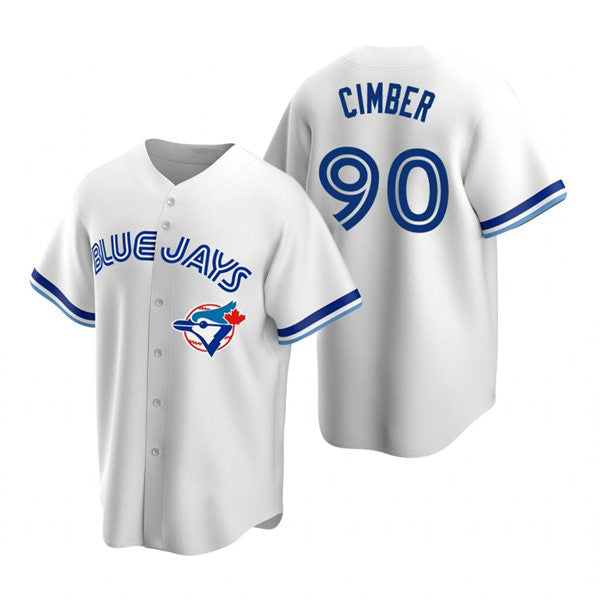 Toronto Blue Jays #90 Adam Cimber White Cooperstown Collection Baseball Jersey