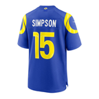 Ty Simpson Rams #5 Royal 2026 Draft Game Stitched Football Jersey