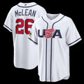 USA Baseball #26 Nolan McLean 2026 World Baseball Classic Home Stadium Baseball Jersey - White