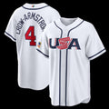 USA Baseball #4 Pete Crow-Armstrong 2026 World Baseball Classic Home Stadium Baseball Jersey - White