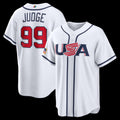 USA Baseball #99 Aaron Judge 2026 World Baseball Classic Home Stadium Baseball Jersey - White