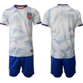 Blank United States Home White Shirt 2026 With Shorts