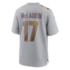 W.Commanders #17 Terry McLaurin Gray Atmosphere Fashion Game Jersey Stitched American Football Jerseys