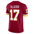 W.Commanders #17 Terry McLaurin Burgundy Vapor F.U.S.E. Sewn Down Limited Stitched Football American Jersey