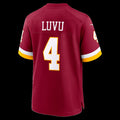 W.Commanders #4 Frankie Luvu Burgundy Game Stitched Football American Jersey