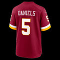 W.Commanders #5 Jayden Daniels Burgundy Game Stitched Football American Jersey