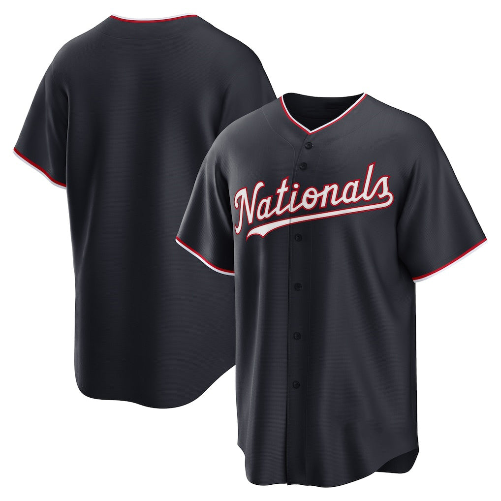 Washington Nationals Navy Alternate Replica Baseball Jersey