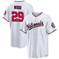 Washington Nationals #29 James Wood White 2024 Home Limited Stitched Baseball Jersey