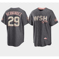 Washington Nationals #29 Yadiel Hernandez 2022 Grey City Connect Cherry Blossom Cool Base Stitched Baseball Jersey