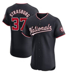 Washington Nationals #37 Stephen Strasburg Navy Alternate Elite Stitched Baseball Jersey