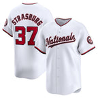 Washington Nationals #37 Stephen Strasburg White Home Limited Player Baseball Jersey