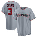 Washington Nationals #3 Dylan Crews Gray Road Replica Jersey