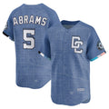 Washington Nationals #5 CJ Abrams Blue 2025 City Connect Limited Baseball Jersey