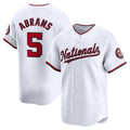 Washington Nationals #5 CJ Abrams White Home Limited Player Baseball Jersey