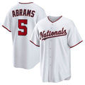 Washington Nationals #5 CJ Abrams White Home Replica Baseball Jersey
