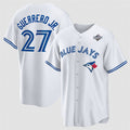 Toronto Blue Jays #27 Vladimir Guerrero Jr. White MAROU 2025 World Series Home Cool Base Stitched Jersey