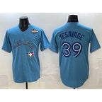 Toronto Blue Jays #39 Trey Yesavage Blue MAROU 2025 World Series Home Cool Base Stitched Jersey