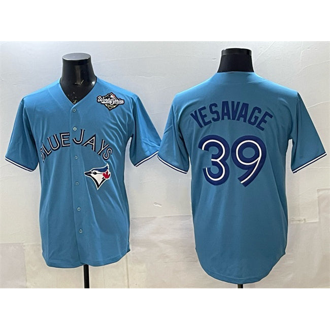 Toronto Blue Jays #39 Trey Yesavage Blue MAROU 2025 World Series Home Cool Base Stitched Jersey