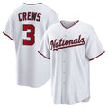Washington Nationals #3 Dylan Crews White MAROU Home Replica Jersey