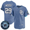 Washington Nationals #29 James Wood Blue MAROU 2025 City Connect Limited Stitched Jersey