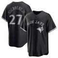 Toronto Blue Jays #27 Vladimir Guerrero Jr. Black MAROU Lights Out Limited Stitched Jersey