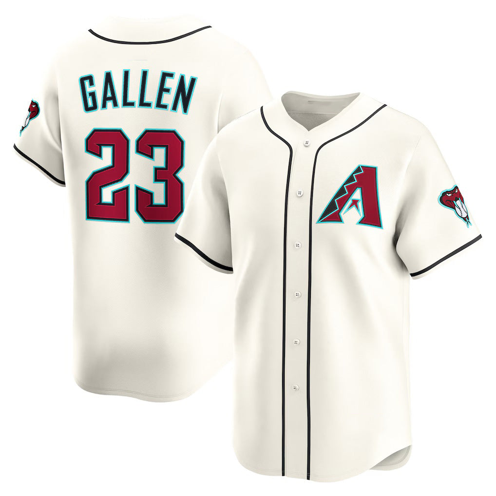 Arizona Diamondbacks #23 Zac Gallen Cream MAROU Home Limited Player Jersey