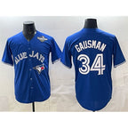 Toronto Blue Jays #34 Kevin Gausman Royal MAROU 2025 World Series Cool Base Stitched Jersey