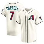Arizona Diamondbacks #7 Corbin Carroll Cream MAROU Home Limited Player Jersey