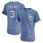 Washington Nationals #3 Dylan Crews Blue MAROU 2025 City Connect Elite Player Jersey