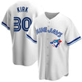 Toronto Blue Jays #30 Alejandro Kirk White MAROU Home Cooperstown Collection Player Jersey
