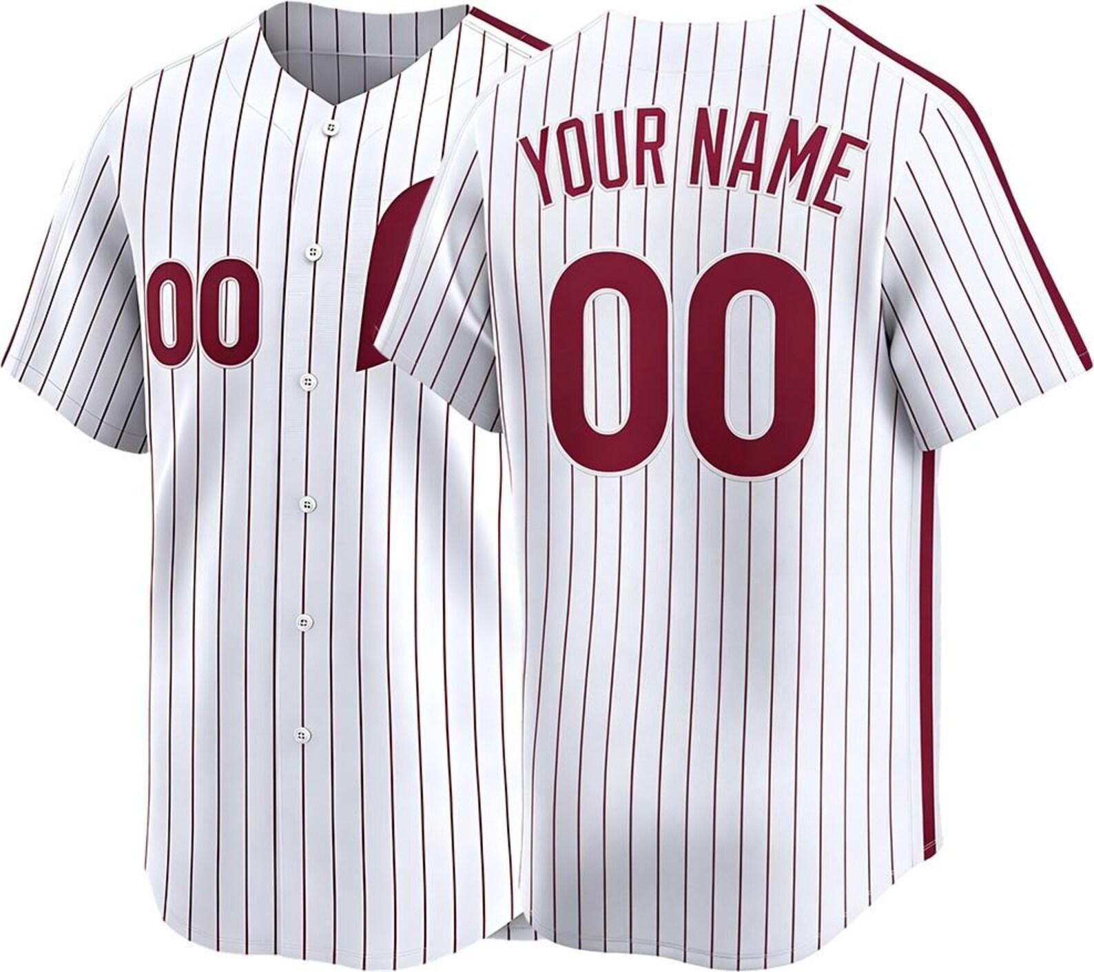 Custom Philadelphia Baseball Jersey | Personalized Stitched Name Number | Men/Youth Size | Game Day Fan Jersey Gift