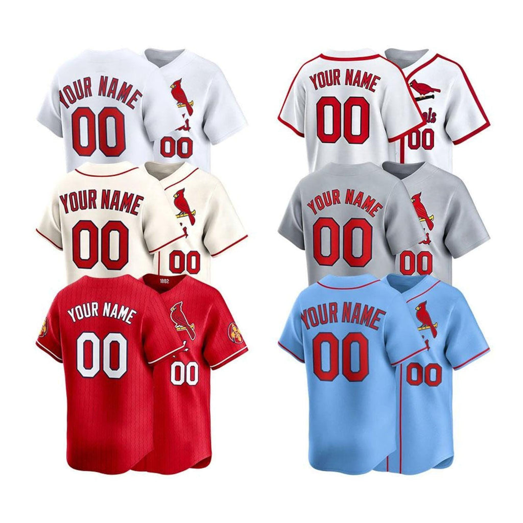 Custom St. Louis Baseball Jersey | Personalized Stitched Name Number | Men/Youth Size | Game Day Fan Jersey Gift