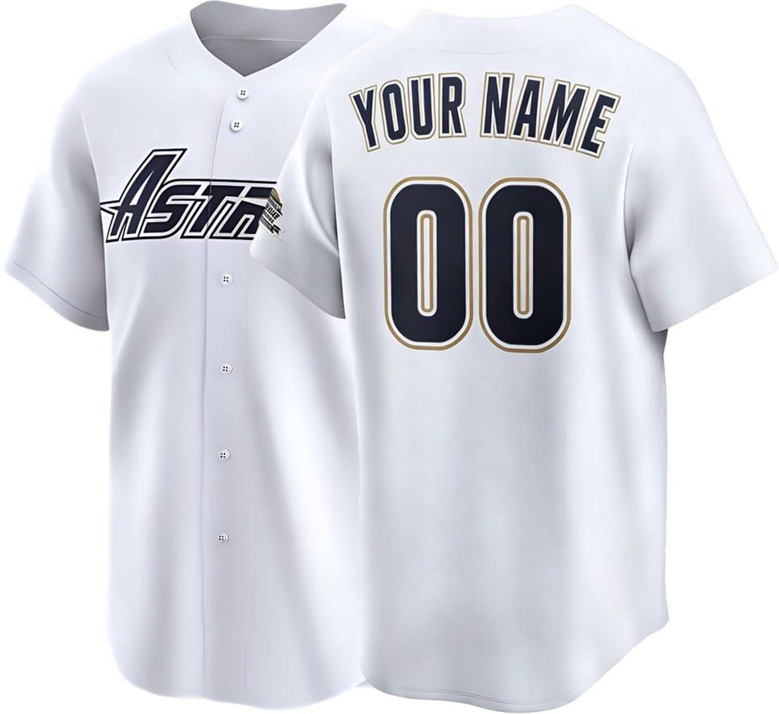 Custom Houston Baseball Jersey | Personalized Stitched Name Number | Men/Youth Size | Game Day Fan Jersey Gift