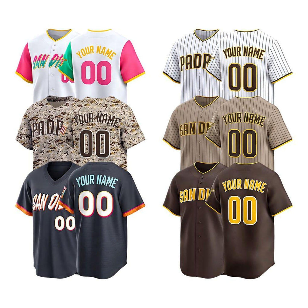 Custom San Diego Baseball Jersey | Personalized Stitched Name Number | Men/Youth Size | Game Day Fan Jersey Gift