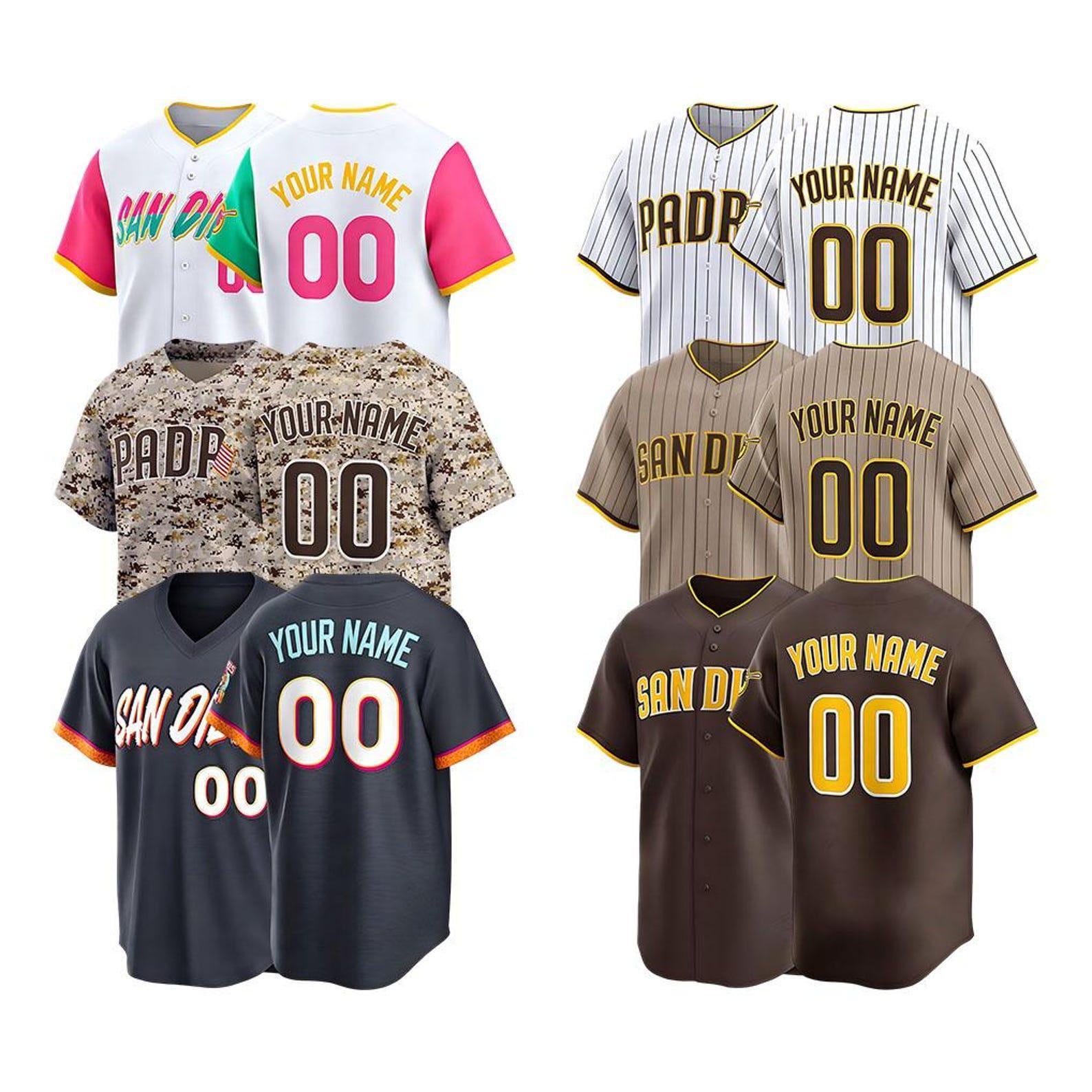Custom San Diego Baseball Jersey | Personalized Stitched Name Number | Men/Youth Size | Game Day Fan Jersey Gift