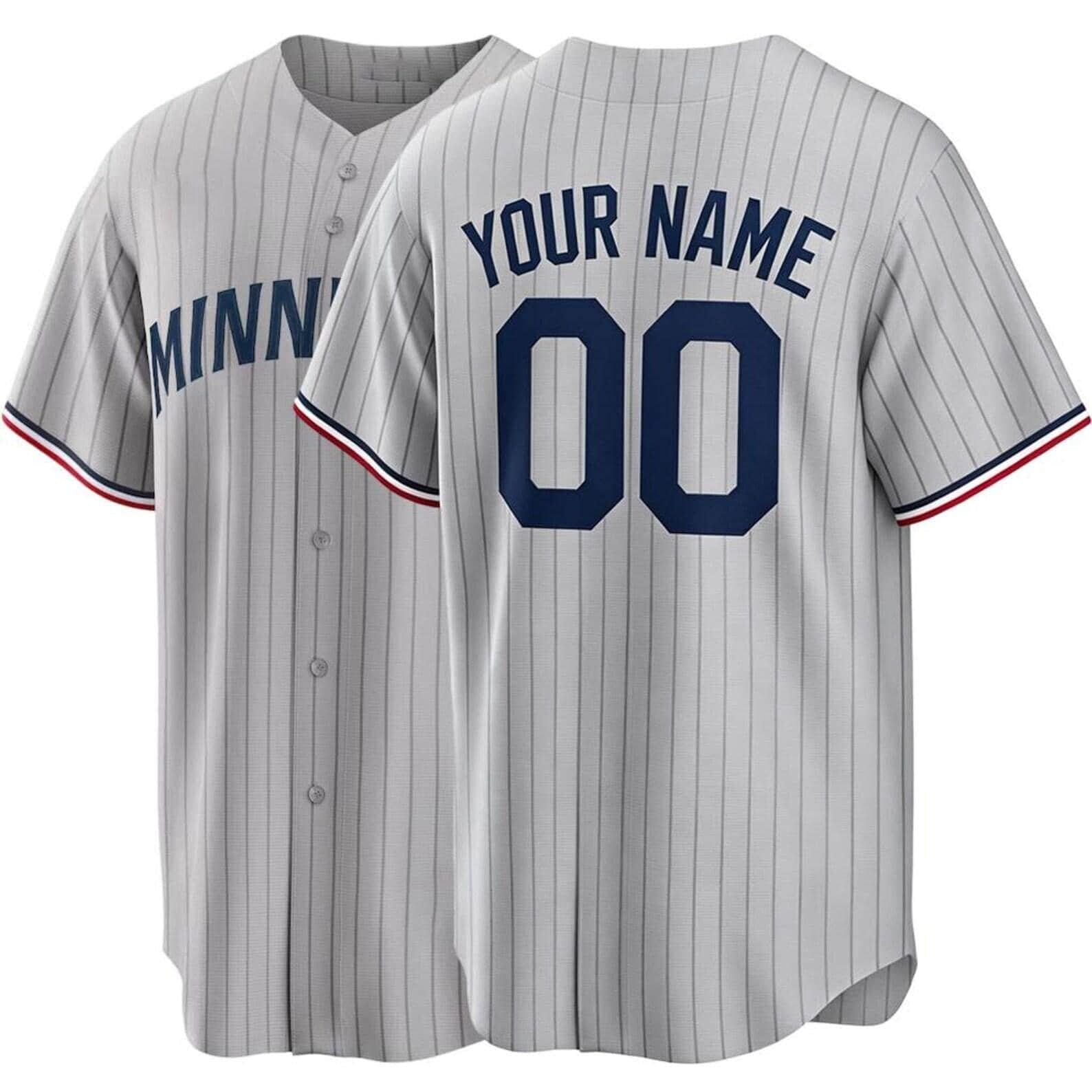 Custom Minnesota Baseball Jersey | Personalized Stitched Name Number | Men/Youth Size | Game Day Fan Jersey Gift